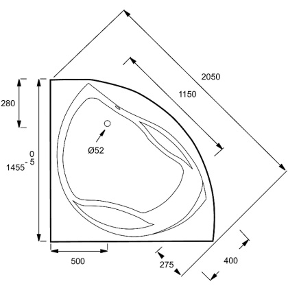 Экран для ванны E6047RU-00 Jacob Delafon Presquile белый (145см*145см)угловая, шт Экран для ванны E6047RU-00 Jacob Delafon Presquile белый (145см*145см)угловая, шт