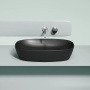 Умывальник чаша накладная овальная (цвет Черный Матовый) Element 600*380*138мм