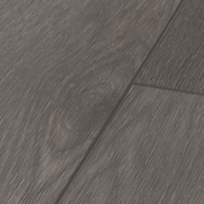 Виниловый ламинат Quick-Step Дуб шёлковый тёмно-серый BAGP40060 (15шт/3.655м2) 1256*194*2,5, м2