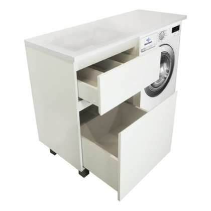 Тумба напольная под умывальник Dallas Luxe 1200х482 2 ящика (ШхГхВ) 548х476х860