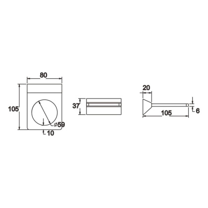 Стакан с керамическим держателем, RG1612H Rose, Черный