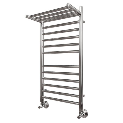 Полотенцесушитель водяной Point Аврора премиум PN10158SP П11 500x800 с полкой, хром Полотенцесушитель водяной Point Аврора премиум PN10158SP П11 500x800 с полкой, хром