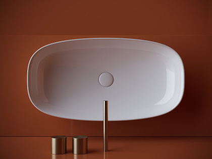 Умывальник чаша накладная овальная Element 700*375*140мм