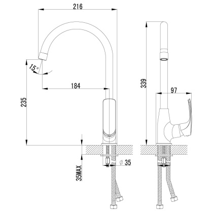 Смеситель Lemark Plus Shape LM1705C для кухни Смеситель Lemark Plus Shape LM1705C для кухни