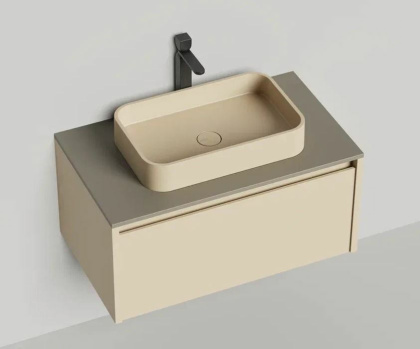 Подвесная тумба Domino 800, эмаль, гладкий фасад