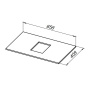Столешница Allen Brau Priority 1.31009.DG-S 70 dark grey structure, шт Столешница Allen Brau Priority 1.31009.DG-S 70 dark grey structure, шт