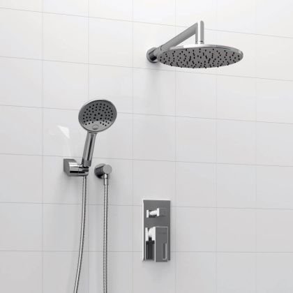 A14130 Встраиваемый комплект для душа с верхней душевой насадкой и лейкой Wasserkraft