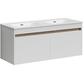 Тумба подвесная SANCOS Smart 1190х450х500, 4 ящика оснащенными доводчиками, белый глянец , арт. SM120-2W Тумба подвесная SANCOS Smart 1190х450х500, 4 ящика оснащенными доводчиками, белый глянец , арт. SM120-2W