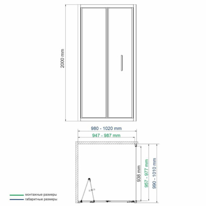 Weser 78F19 Душевой уголок