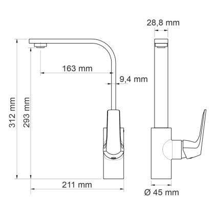Neime 1907 Смеситель для кухни Wasserkraft