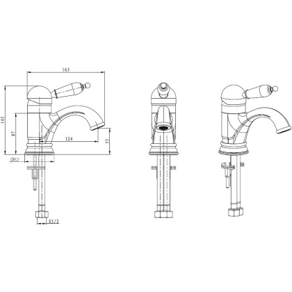 Смеситель для умывальника_Комплект