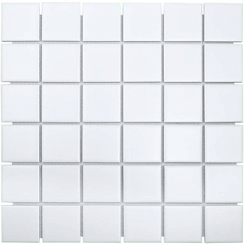 Керамическая мозаика, White Matt 48х48, 5х5 см Керамическая мозаика, White Matt 48х48, 5х5 см