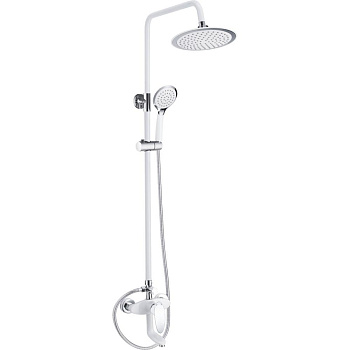 Душевая система Shevanik, латунь S9836FБелый/ хром