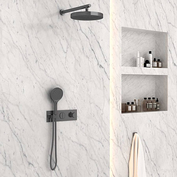 Душевой комплект VSFW-422TI2GM встраиваемый, вороненая сталь