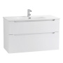 Тумба с раковиной подвесная BelBagno ETNA-H60 100 Bianco Lucido, раковина белая Тумба с раковиной подвесная BelBagno ETNA-H60 100 Bianco Lucido, раковина белая