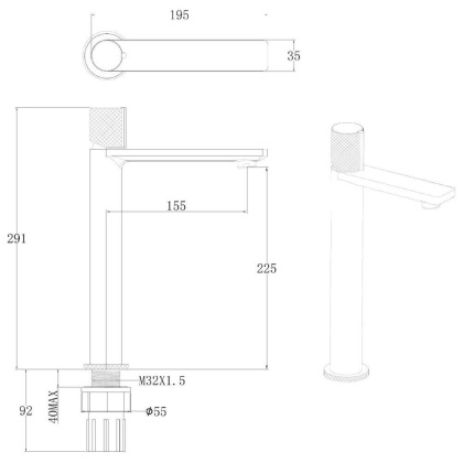Смеситель для раковины Allen Brau Liberty 5.33002-00 хром