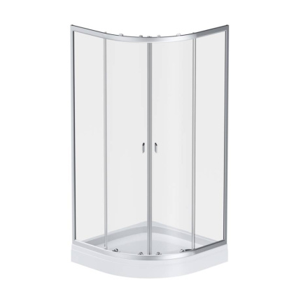 W88E-205-090MT64 X-Joy Twin Slide,  Душевое ограждение c поддоном, 90x90, профиль мат Хром