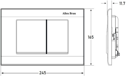 Клавиша смыва Allen Brau Liberty 9.20002.00 хром Клавиша смыва Allen Brau Liberty 9.20002.00 хром