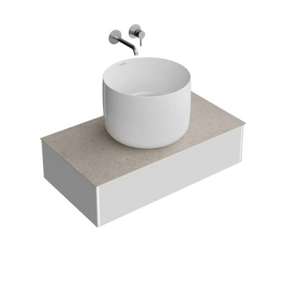 Тумба MAGICA подвесная 90, 1 ящик, утренний серый матовый                      