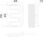 Полотенцесушитель Terminus Фокстрот (1")600х400 Полотенцесушитель Terminus Фокстрот (1")600х400