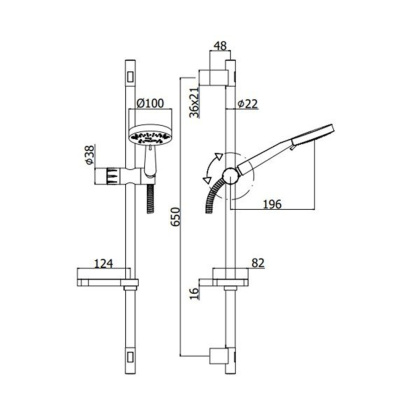 Набор смесителей Paffoni Red 4 в 1 (сет 7)