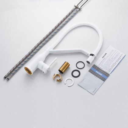 Смеситель для кухни с гибким изливом Shevanik S343C-1 Смеситель для кухни с гибким изливом Shevanik S343C-1