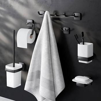 Набор аксессуаров для зоны красоты и туалета, черный, AK90D2106B