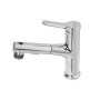 BB-LVMD-CRM-W0 Смеситель для раковины без донного клапана с выдвижным изливом Исполнение: Хром 