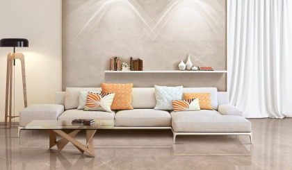 Керамогранит Laparet Vitrum Taupe бежевый полированный 60x60 (4шт_1,44м2), м2