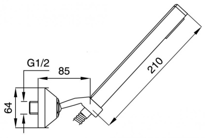 LEGEND-KD-02 Ручной душ со шлангом 150 см и держателем, исполнение бронза