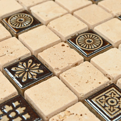 Мозаика натуральный камень Milan-1 (чип 7*20*20) 30,5*30,5(13шт.-1,21м2), м2 Мозаика натуральный камень Milan-1 (чип 7*20*20) 30,5*30,5(13шт.-1,21м2), м2