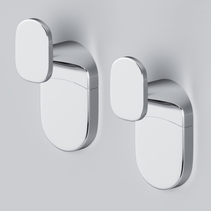 Крючок для полотенец (2 шт) X-Joy, 6,3х3х2,7 см, серебро, A84345500