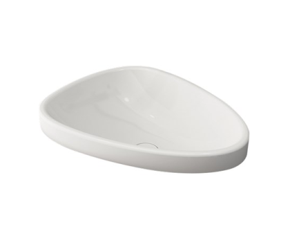 Раковина Etna 580*440, H218 без перелива, c керам.накладкой,без донного клапана,белая 1112-001-0125, шт