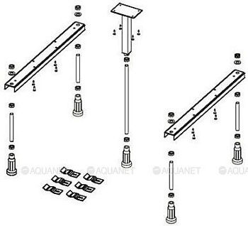 Ножки для душевого поддона Riho Basel 404, 414, 430 - 8 опор POOTSET63