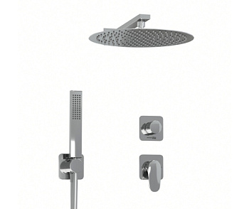 A3151.268.090.116.271.087.103  Встраиваемый комплект для душа с верхней душевой насадкой и лейкой