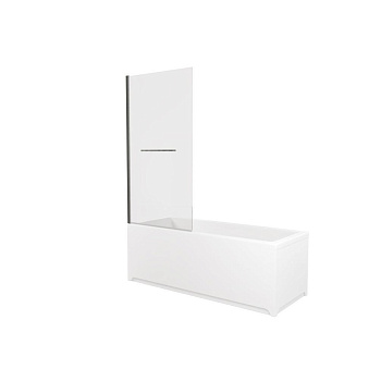 3.31024.BA PRIORITY, Шторка на борт 800мм (H=1500мм) стекло Optiwhite, Easyclean, браш.алюм (274702), шт