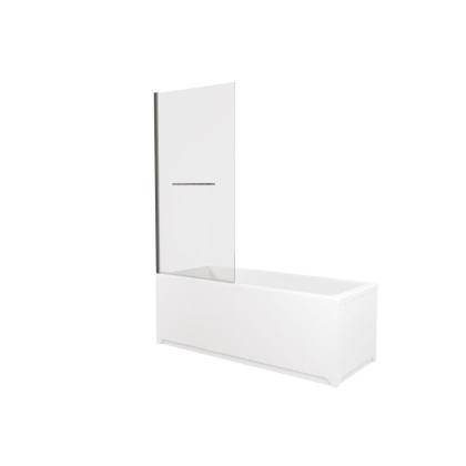 3.31024.BA PRIORITY, Шторка на борт 800мм (H=1500мм) стекло Optiwhite, Easyclean, браш.алюм (274702), шт