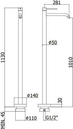 Смеситель для раковины Paffoni Light LIG031CR Смеситель для раковины Paffoni Light LIG031CR