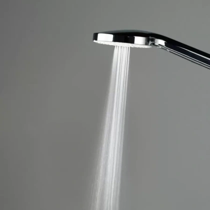 Душевая колонна квадратная FONTE на 2 потока без смесителя, хром