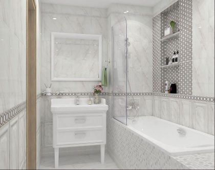 Керамогранит SG457100R Гран Пале белый (50,2см*50,2см*9,5мм) (6шт/1,51м2) , м2