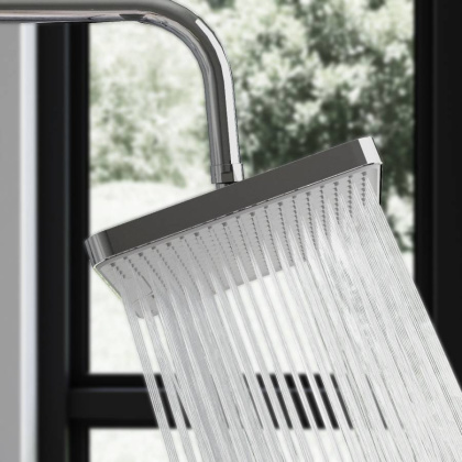 940050000 Merkur верхний душ, квадрат, Хром