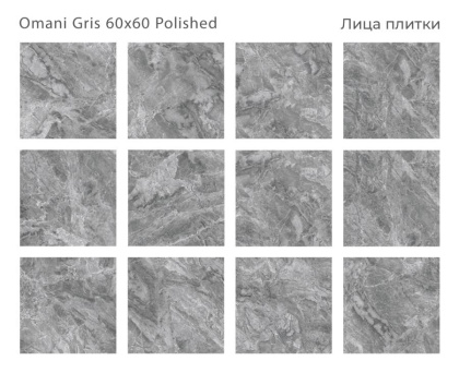 Керамогранит OMANI GRIS 60х60 POLISHED, Oasis Керамогранит OMANI GRIS 60х60 POLISHED, Oasis