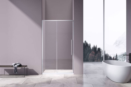 Душевая дверь Slim-N VDS-4SN100CL, 1000, хром, стекло прозрачное