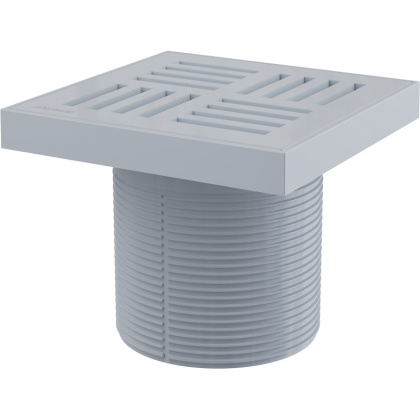 Горло сливного трапа, решетка 150х150 мм серая Горло сливного трапа, решетка 150х150 мм серая