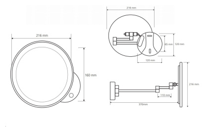 Косметическое зеркало с подсветкой Косметическое зеркало с подсветкой
