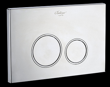 Кнопка для инсталляции, пластик CHROMO, глянец, круглая