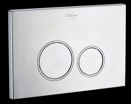 Кнопка для инсталляции, пластик CHROMO, глянец, круглая