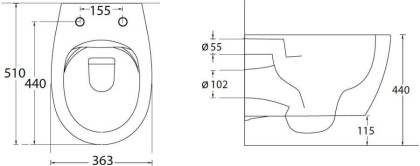 Подвесной унитаз Allen Brau Fantasy 4.11HC1.20