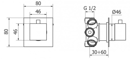 CZR-DEV5-01-Cr Встраиваемый пятиступенчатый переключател, хром