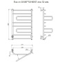 Полотенцесушитель Пэк сп 18 80*50 NEXT ЛЕВЫЙ 32 мм